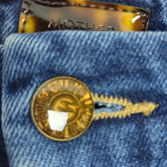 MOTHER The High Waisted Looker Crop Skinny Leg Jeans in Hot Rod Size 24 - Picture 13 of 16